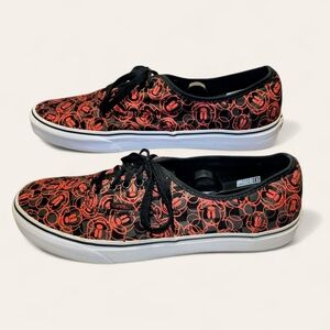 🔥 LIMITED EDITION Walt Disney MICKEY MOUSE  X VANS RED/Black Size:‎ US Mens 12